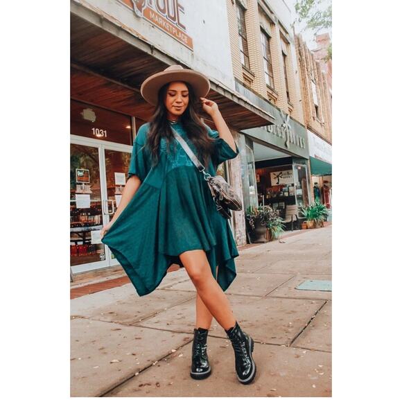 Free People The Jerry Lounge cotton T-shirt / oversized dress size XS - Picture 2 of 7